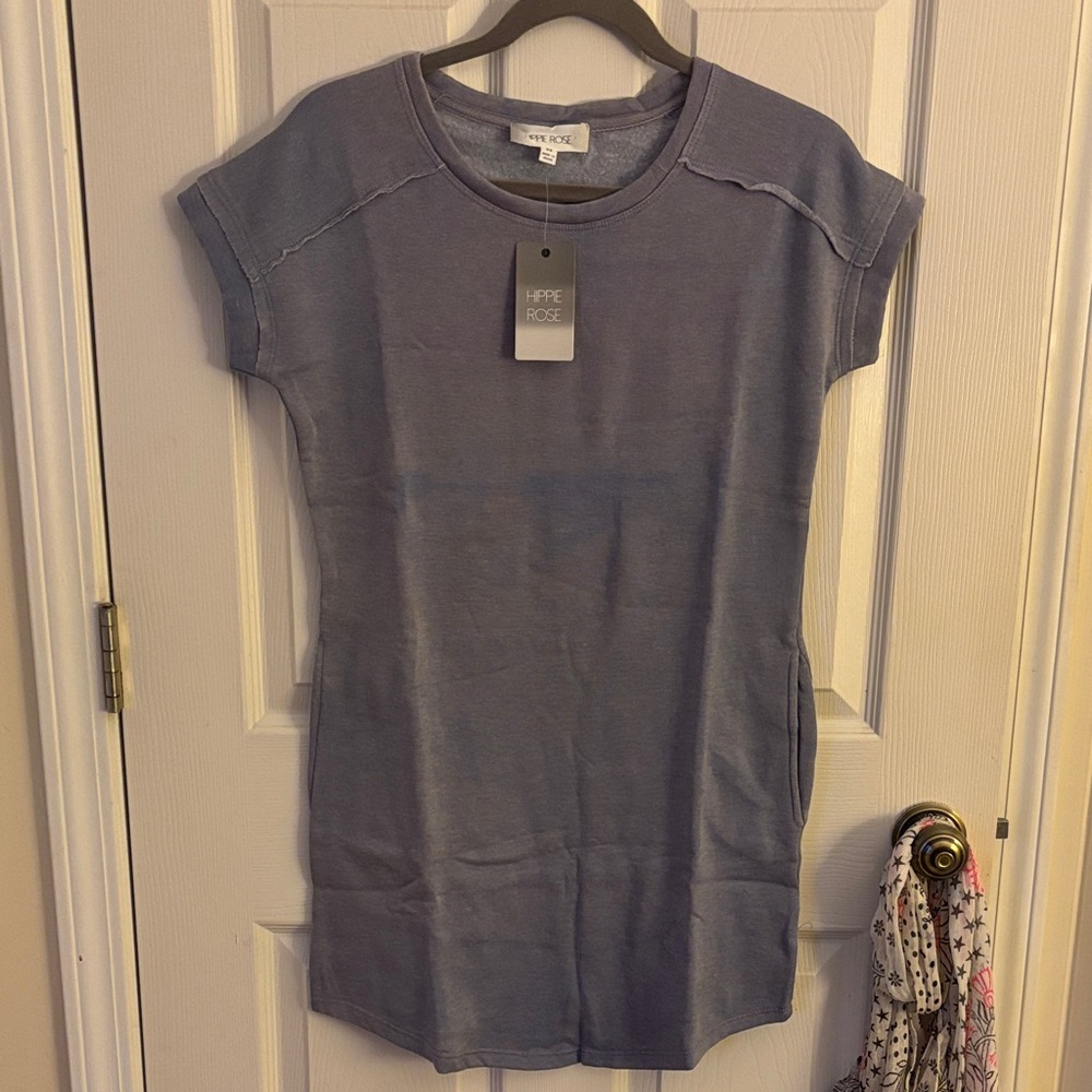 Hippie Rose Washed Knit T-Shirt Dress – XS (NWT)
